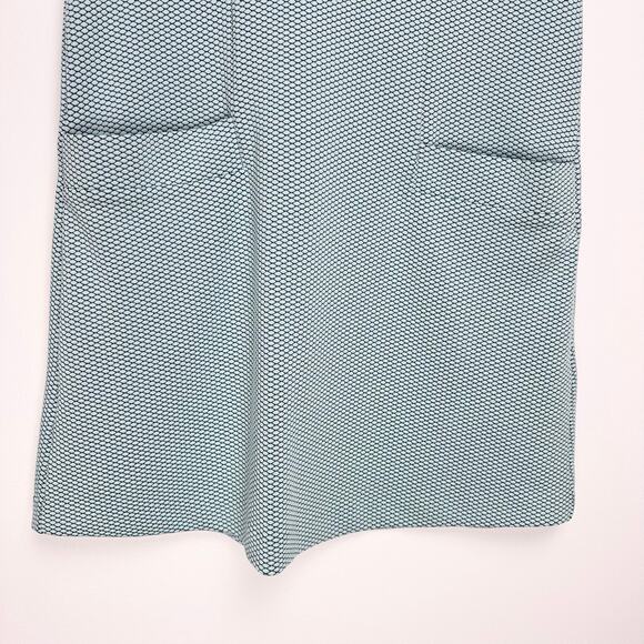 COS Textured Short Sleeve Swing Shift Dress | Blue Green | SZ S - Picture 4 of 8